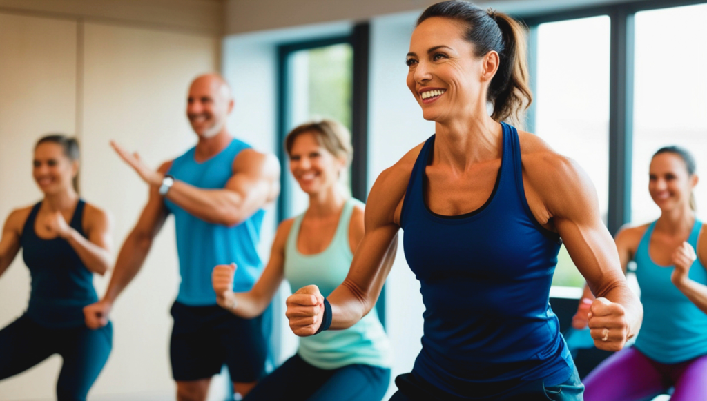 group cardio session