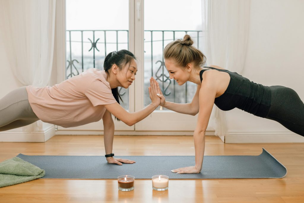 women doing workout