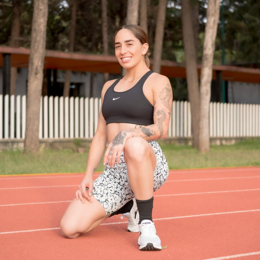Woman with healthy daily routine
