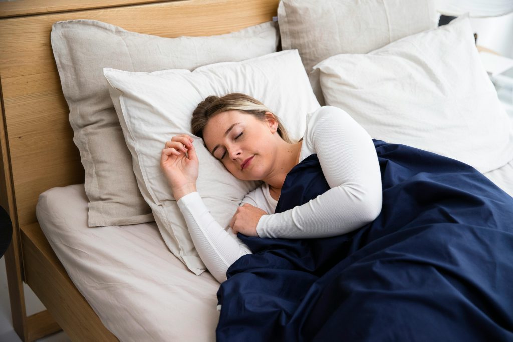 woman in deep sleep